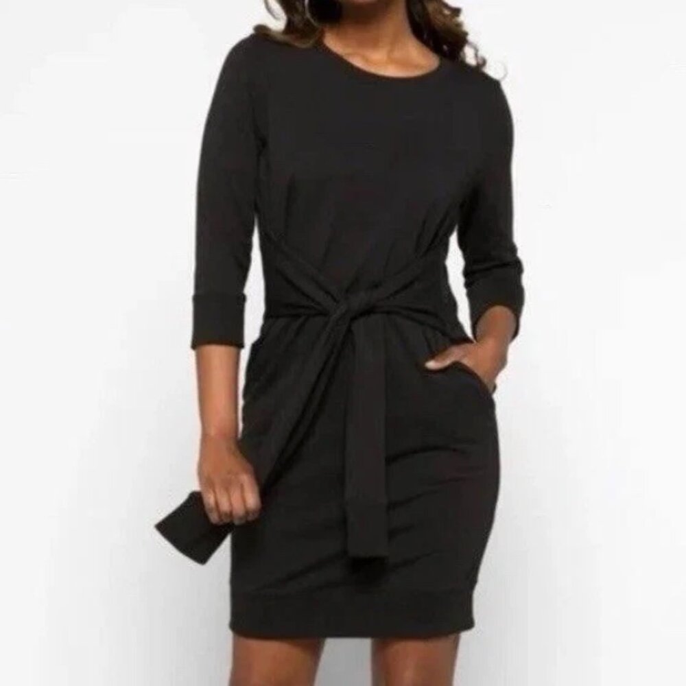 Universal Standard Misa Jersey Dress - Size S (14/16) Black